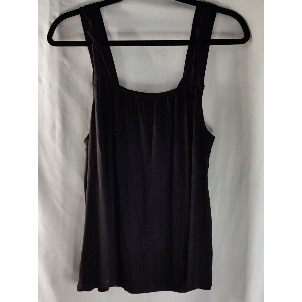 NWT BCBGeneration Womens Tank Top Square Neck‎ Sleeveless Black Size Small